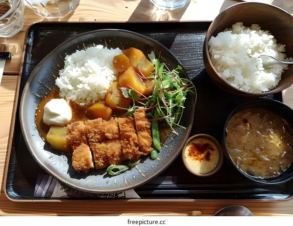 Japanese curry with chicken and vegetables