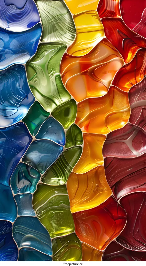 Colorful Glass Mosaic Art