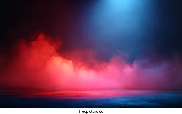 Colorful Neon Smoke Studio Background