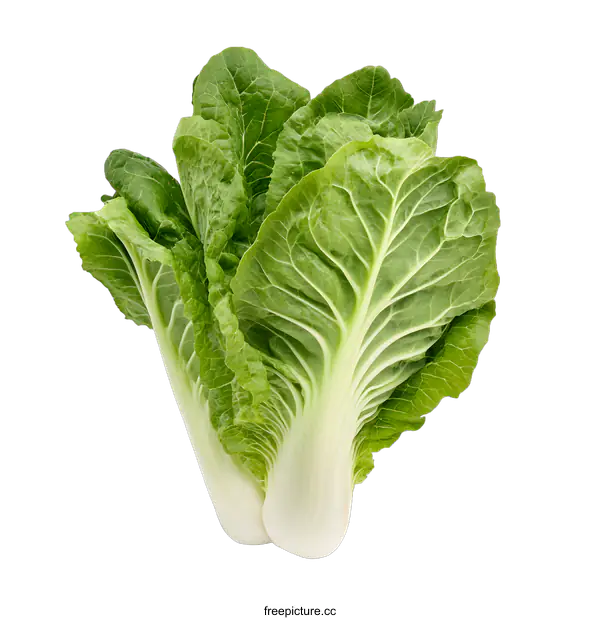 [Transparent Background PNG]Fresh Green Napa Cabbage Isolated On White Background