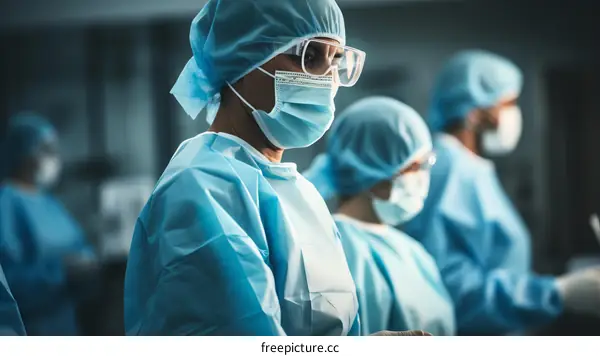 Surgeons in the operating room