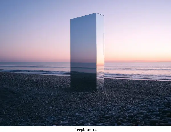 Coastal Minimalist Reflection Monument