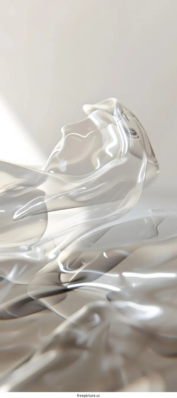 Abstract Glass Waves Background