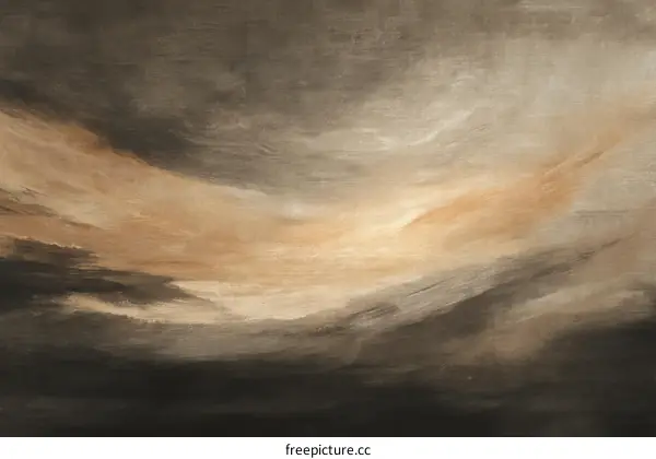Abstract Landscape of Cloudy Sky