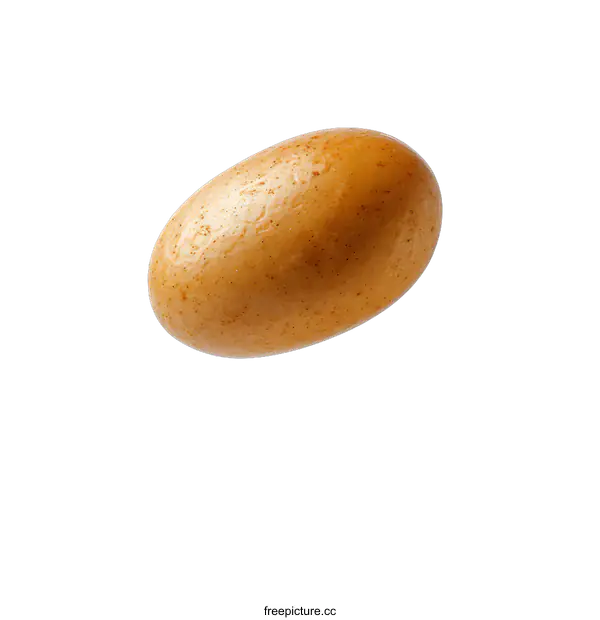 [Transparent Background PNG]Single Brown Egg Isolated on White Background