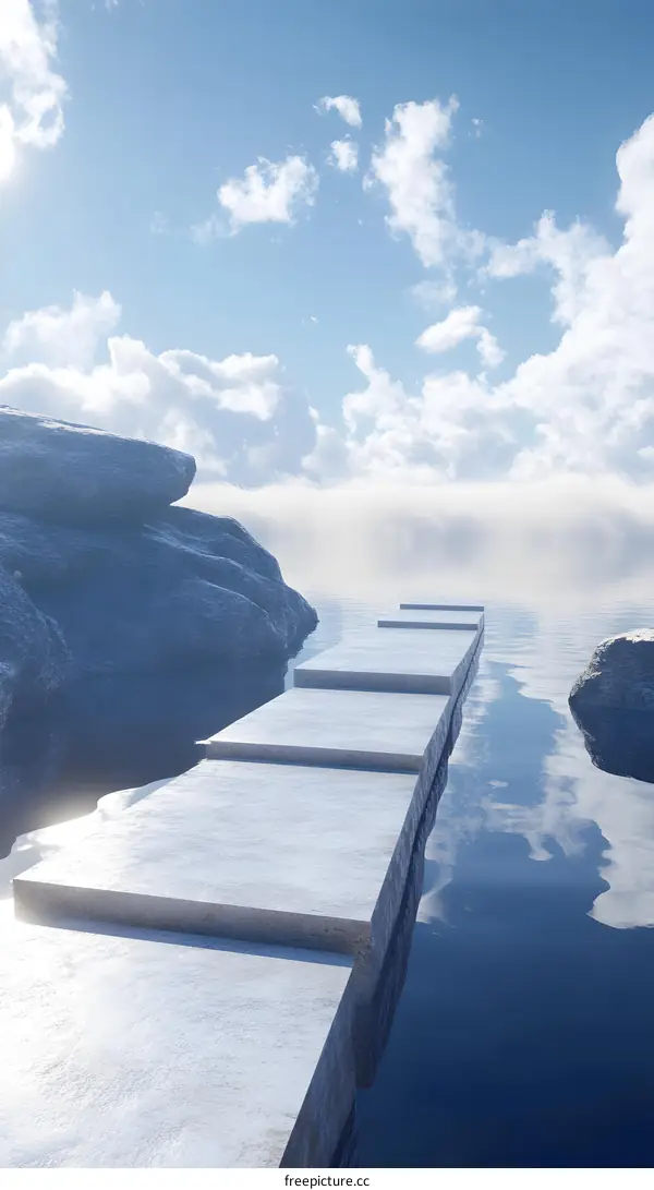 Stone Steps Leading to The Sky