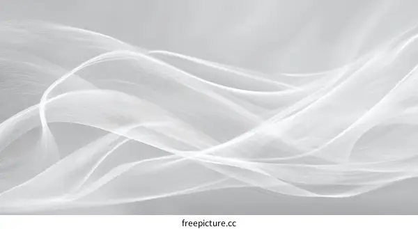 Abstract White Flowing Fabric Design