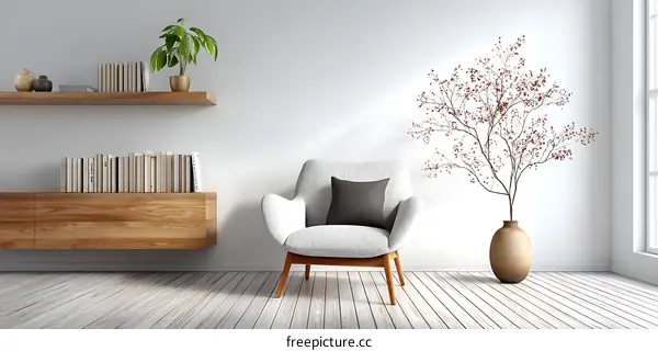 Modern Minimalist Living Room Interior Design