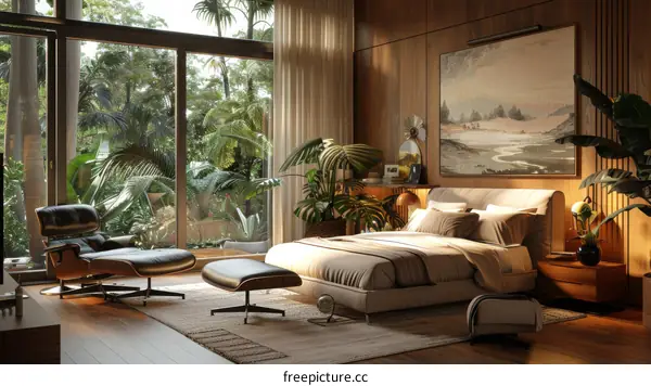 Modern Tropical Bedroom Interior Design