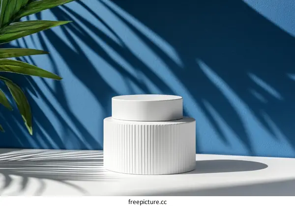 Modern Minimalist White Product Display Stage