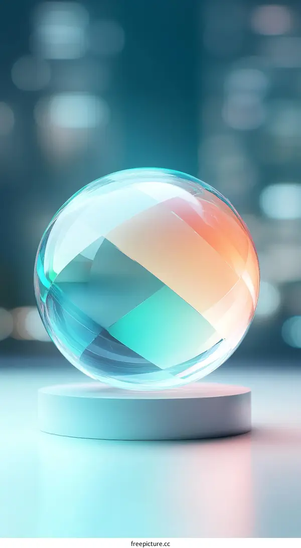 Abstract Glass Sphere Display