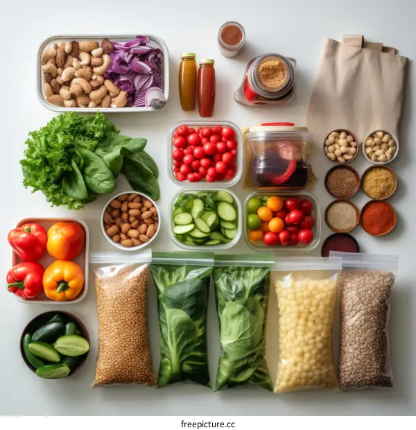 A Delightful Abundance of Fresh Vegetables, Fruits, and Hearty Whole Food