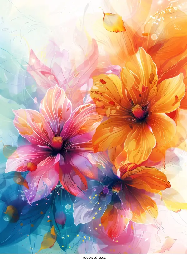 Blooming Flowers: A Kaleidoscope of Colors and Life