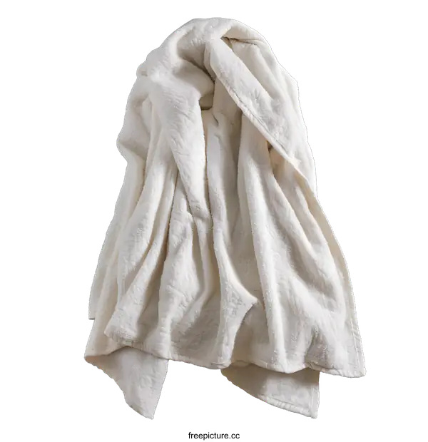 [Transparent Background PNG]White Towel Hanging on a Gray Wall