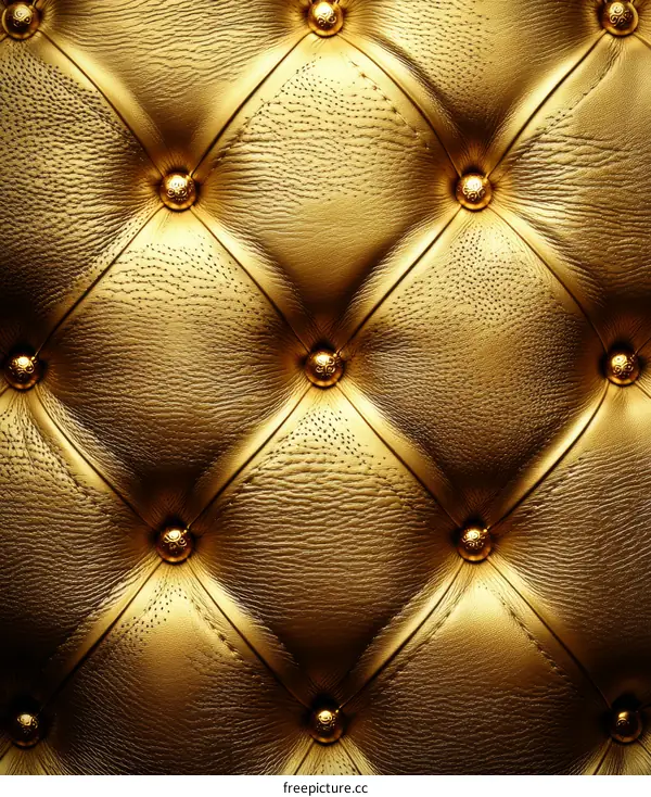 Luxurious Gold Upholstered Furniture Texture