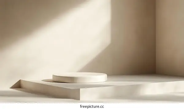 Empty Cream Beige Minimalist Product Showcase