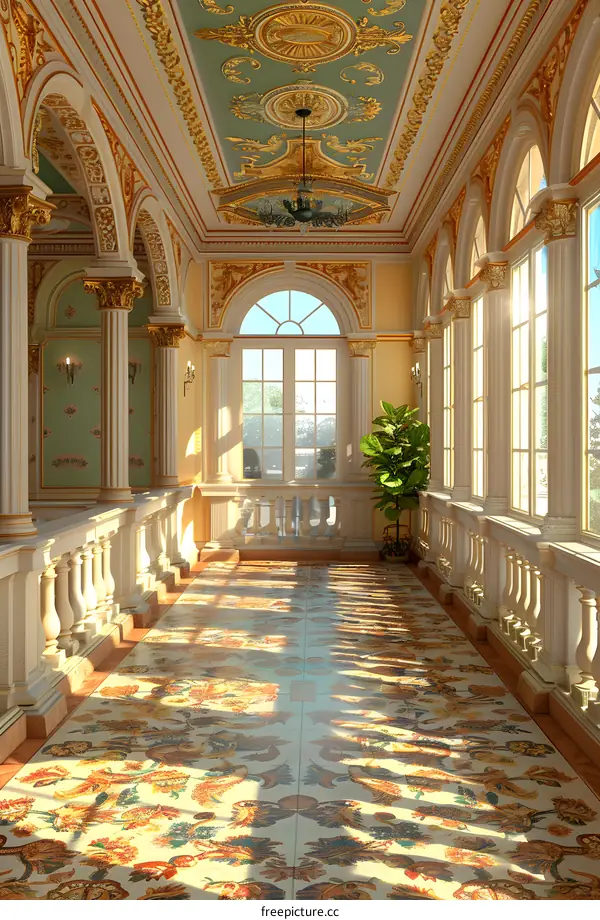 European classical palace interior