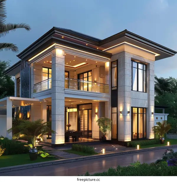 A modern style villa