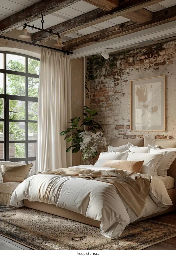 Rustic Chic Bedroom Interior Design