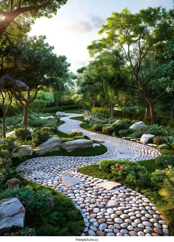 Garden landscape design renderings