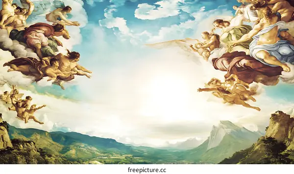 Angels and Mountains in the Sky