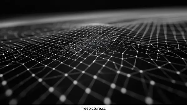 Abstract Network Grid Pattern Design