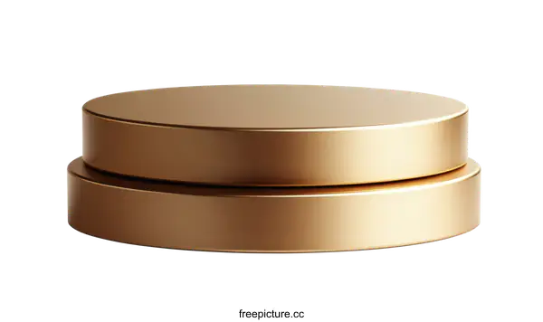 [Transparent Background PNG]Gold Cosmetic Product Display Stand