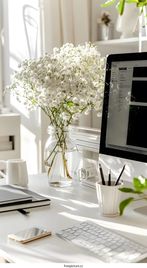 Minimalist Home Office Desk Setup