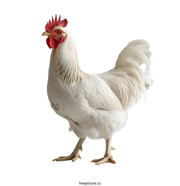 [Transparent Background PNG]White Hen on White Background