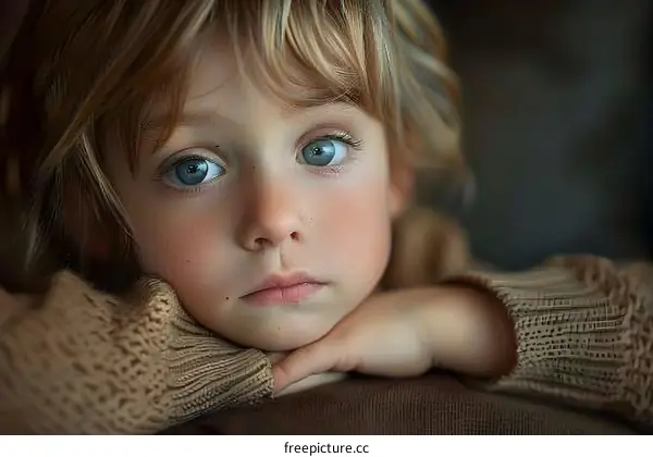 Portrait of a Blonde Boy