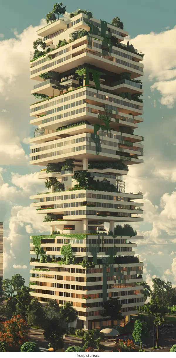 Vertical Forest Building Architecture Concept