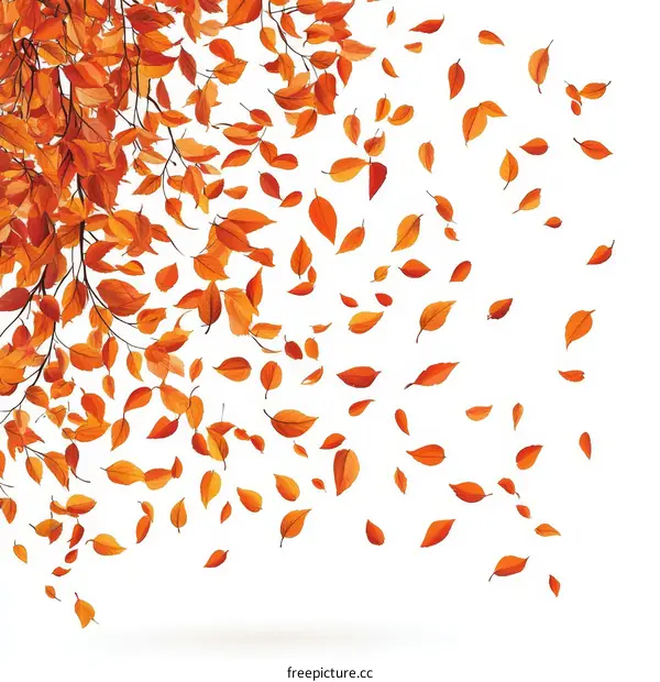 Autumn Leaves Falling Illustration