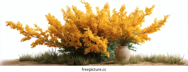 Beautiful Yellow Flowers Arrangement in a Vase