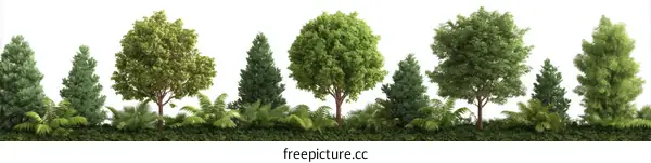 Digital Trees and Plants Collection for Design