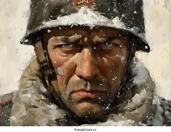 Soviet soldier in the Great Patriotic War