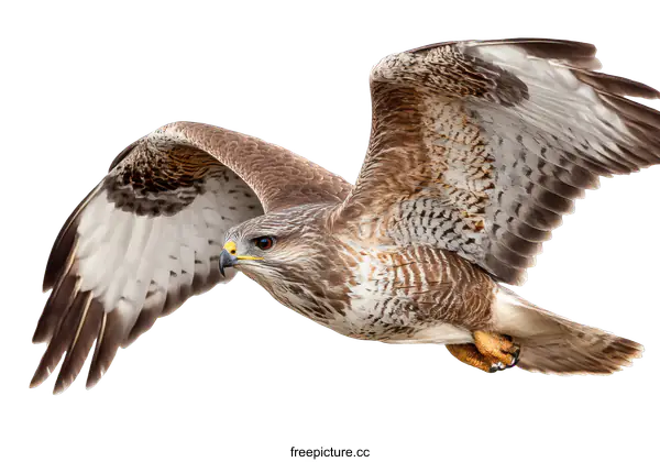 [Transparent Background PNG]A Stunning Bird of Prey in Flight