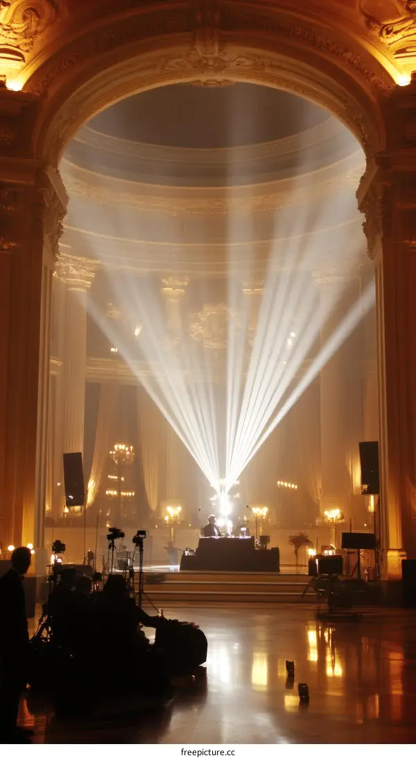 Grand Event Inside Historic Hallway