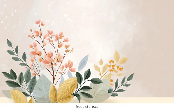 Floral Arrangement Design Illustration