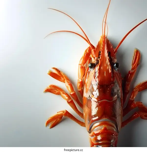 A close up of a lobster