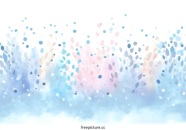 Pastel Watercolor Floral Abstract Background