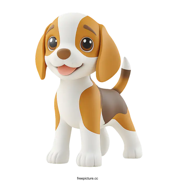 [Transparent Background PNG]Cute Cartoon Beagle Puppy Illustration