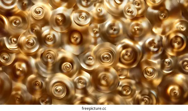 Abstract Gold Circular Pattern Background Design