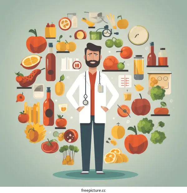 Nutritionist Shares Healthy Food Choices with Patient