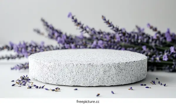 Lavender Spa Stone Display