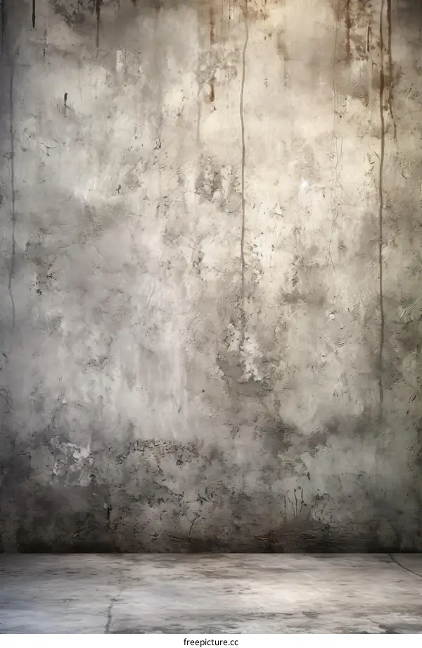 Grunge concrete wall and floor