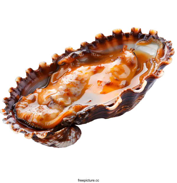 [Transparent Background PNG]Grilled Scallop Shellfish on White Background