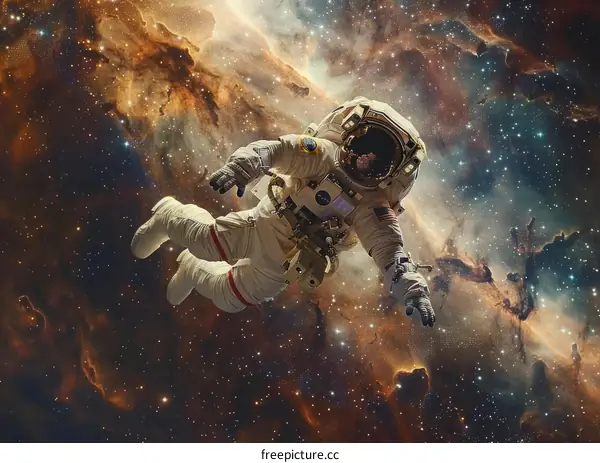 Astronaut Floating in Space