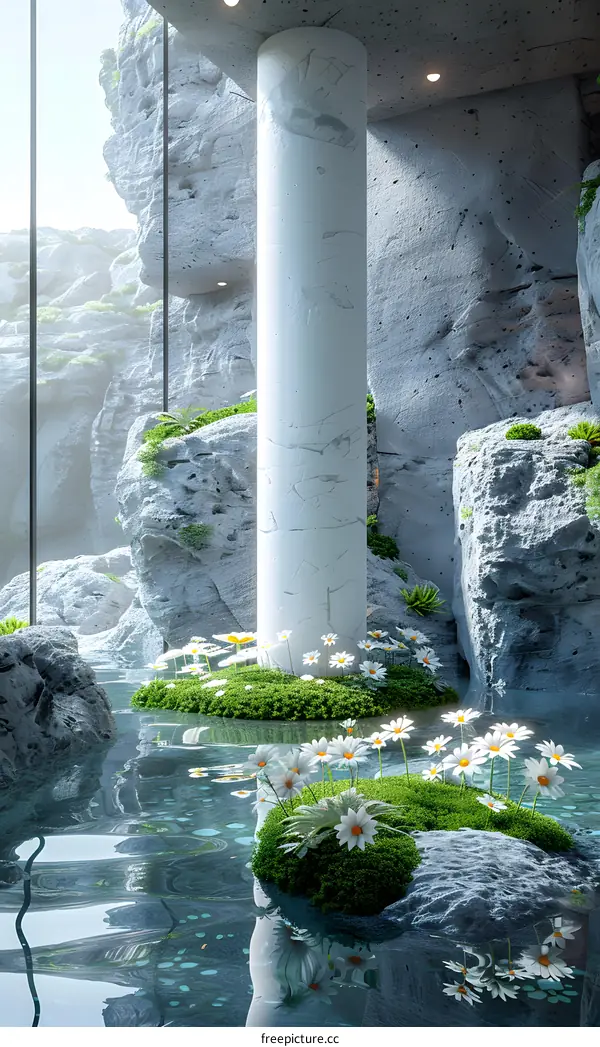 Serene Stone Oasis: A Tranquil Retreat