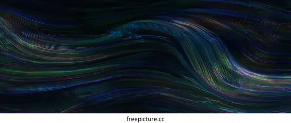 Abstract Wavy Lines Background Design