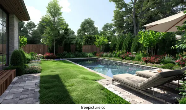 Luxury Garden Oasis with Swimming Pool